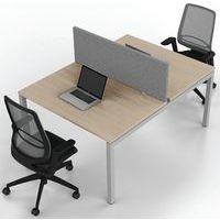 Bureau droit Bench 2 places Inesa Chêne 120 cm - Image 2