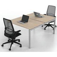 Bureau droit Bench 2 places Inesa Chêne 120 cm - Image 5