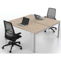 Bureau droit Bench 2 places Inesa Chêne 160 cm - Image 3