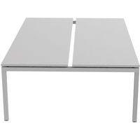 Bureau droit Bench 2 places Inesa Blanc 240 cm - Image 2