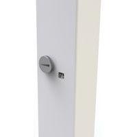 Bureau droit Inesa avec pied réglable en T Chêne 200 cm - Image 5