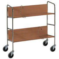 Chariot de classeurs - 2 plateaux - Capacité 75 kg - Image 2