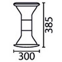 Tabouret Mogoo T2 à T7 assise noire et verte - Image 2