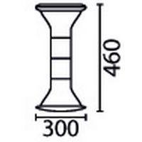 Tabouret Mogoo T2 à T7 assise noire et verte - Image 3