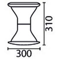 Tabouret Mogoo T2 à T7 assise noire et verte - Image 5