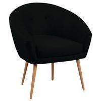 Fauteuil accueil en tissu Armand coloris Noir - Image 2