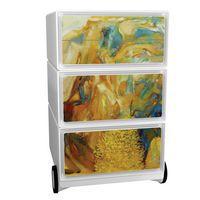 Caisson mobile Easy Office 4 tiroirs rangement corps blanc décor Camaieu - Image principale