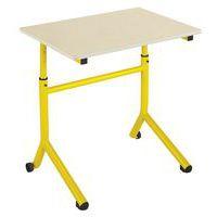 Table Atlas mobile haut. réglable Beige chant surmoulé-Manutan Expert - Image principale