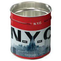 Lot 4 corbeilles à papier métal 12 L décor New York - Image principale