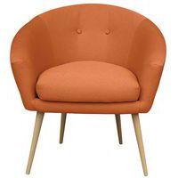 Fauteuil accueil en tissu Armand coloris Orange - Image principale