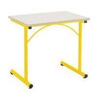 Table fixe Atlas II avec chants plaqués - Manutan Expert - Image principale