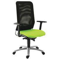 Fauteuil de bureau Diaz contact synchrone piètement alu assise coloris pistache - Image principale