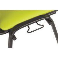 Lot 5 chaises Cluny accroche soudée Piètement chromé PVC - Image 3