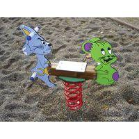 Jeu à ressort PTIT LOUP CHAT SOURIS - Image 2