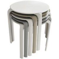 Table Drop Ronde Diam 70 Blanche - Image 3