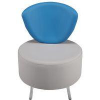 Chauffeuse Bulle pieds métal coloris  Pétrole/Béton - Image 2