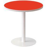 Guéridon bas Easy Office pied métal Ø 60 cm plateau coloris Rouge - Image principale