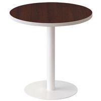 Guéridon bas Easy Office pied métal Ø 60 cm plateau coloris Wengé - Image principale
