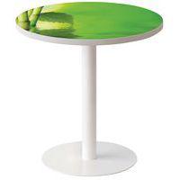 Guéridon bas Easy Office pied métal Ø 60 cm plateau coloris décor Zen - Image principale