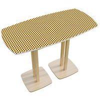 Table réunion haute Woody 4 personnes décor Safran - Image principale