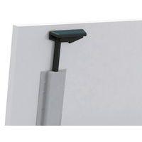 Table plateau pivotant Avel 200x80 angle intégré à gauche chêne clair pieds alu - Image 3