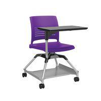 Chaise sur roulettes avec tablette Learn2 coque Strive coloris mardi gras - Image principale