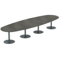 Table Elbia piètement sur base métal Ø 60 cm plateau épaisseur 25 mm - Image 5