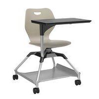 Chaise sur roulettes avec tablette Learn2 coque intellect wave coloris sable - Image principale