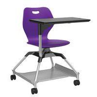 Chaise sur roulettes avec tablette Learn2 coque intellect wave coloris violet - Image principale