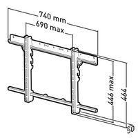 Support écran mural + déport Applik Vesa max 600x400 - Erard Pro - Image 2