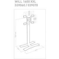Colonne écran mobile WILL 1600XL Blanc - Erard - Image 2