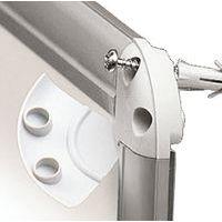 Tableau simple émaillé vert, cadre aluminium anodisé - 0,60 x 0,90 m - Image 4