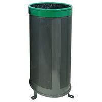 Poubelle Aro 110 L - gris/vert - Image principale