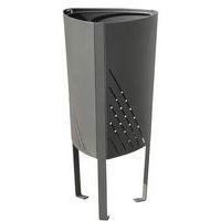 Poubelle Roma - 77 L acier noir - Image principale