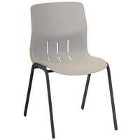 Lot de 5 chaises coque Rio piètement coloris noir - Manutan Expert - Image principale