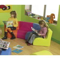 Chauffeuse d'angle 120° Ondulo, version 3/6 ans, multicolore - Image principale