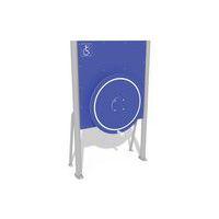 Panneau avec roue d épaule, adapté pour handicapés - scellement direct - Image 2