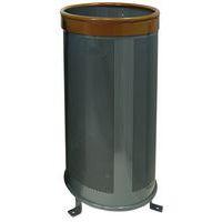 Poubelle Aro 110 L - gris/marron - Image principale