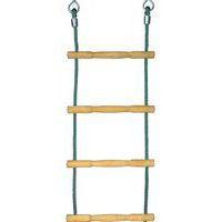 Echelle de corde échelons bois - 2.50 m - vert - Image principale