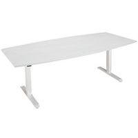Table réglable en hauteur forme tonneau Oréa 1 moteur - Manutan Expert - Image principale