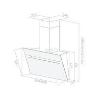 Hotte décorative murale ELICA 735 m3/h - PRF0100993 - Image 2