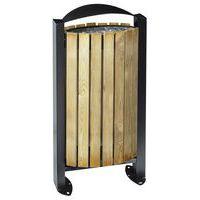 Poubelle 60l Arkea facade bois Rossignol Pro - Image principale
