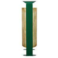 Poubelle 60l Arkea facade bois - bois / vert mousse 6005-Rossignol Pro - Image 2