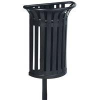 Poubelle Tulipe 35l sur poteau - anthracite mat 7016-Rossignol Pro - Image principale