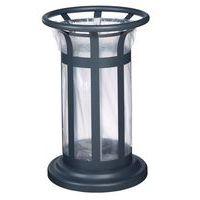 Poubelle vigipirate à poser/fixer Tulipe - 60l - anthr mat 7016-Rossignol Pro - Image principale