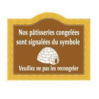 Panneau produits congelésPVC lavable - Image principale