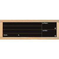 Etiquettes prix du pain ardoisePVC & Bois - Image principale