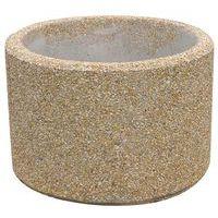 Jardinière ronde en béton 60 x 60 x 40 cm - Manutan Expert - Image principale