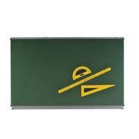 Tableau simple Air+ 1,20 x 2 m - émaillé vert - cadre alu anodisé - Image principale