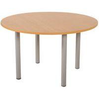 Table réunion Lounge 4 pieds Ø 100 cm hêtre/alu - Image principale